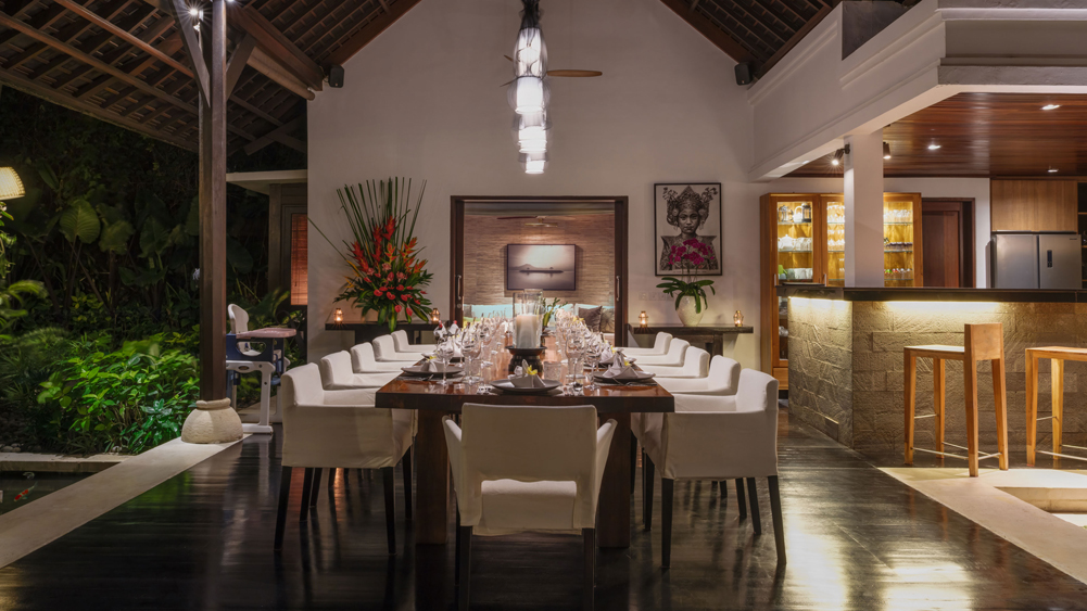 Elite Havens - Villa Asta - Bali Indonesia - Romantic outdoor dining pavilion